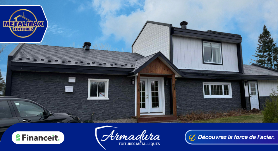 Installation toiture métallique MetalMax Québec