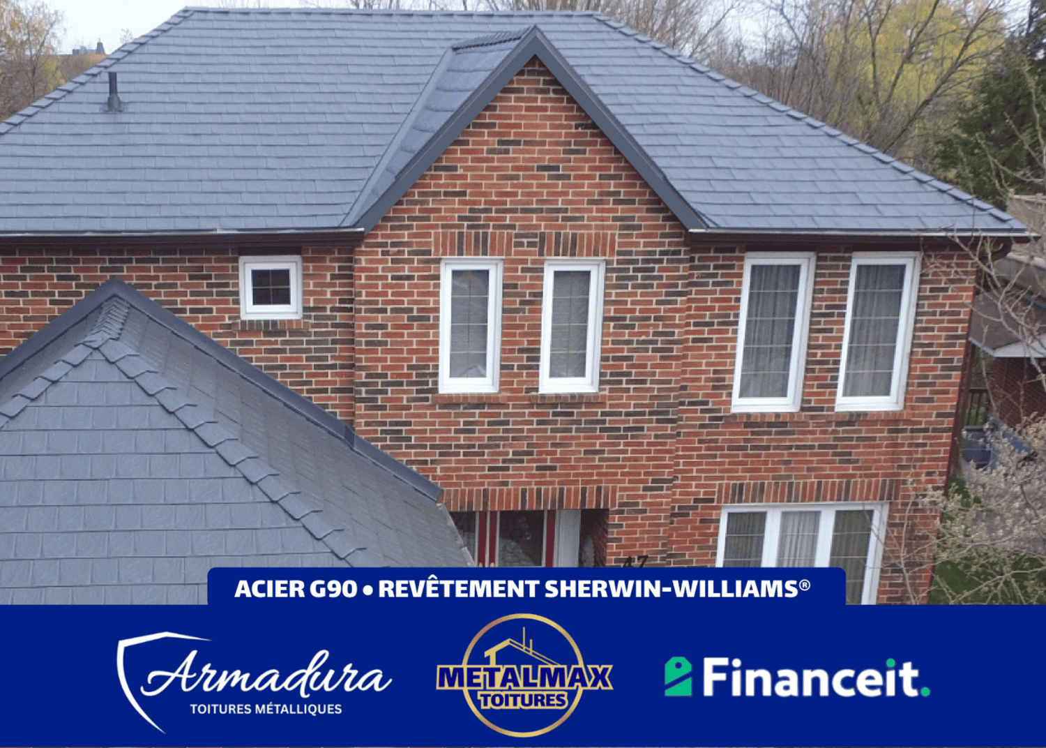 Toiture métallique Armadura™ Pointe-Claire — Concessionnaire Privilégié MetalMax