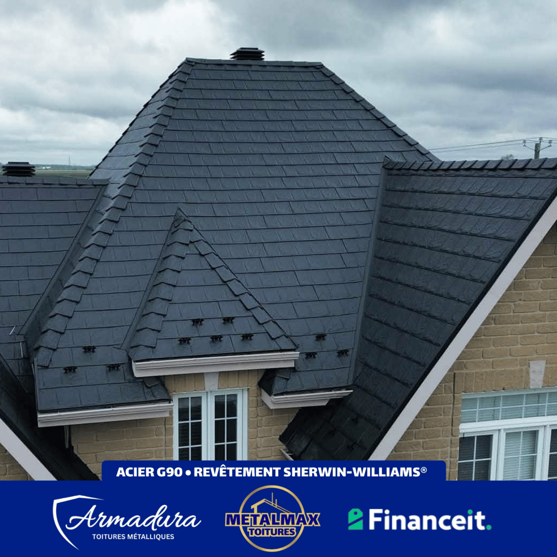 Outaouais : Toiture métallique Armadura installée sur une résidence de l'Outaouais — MetalMax