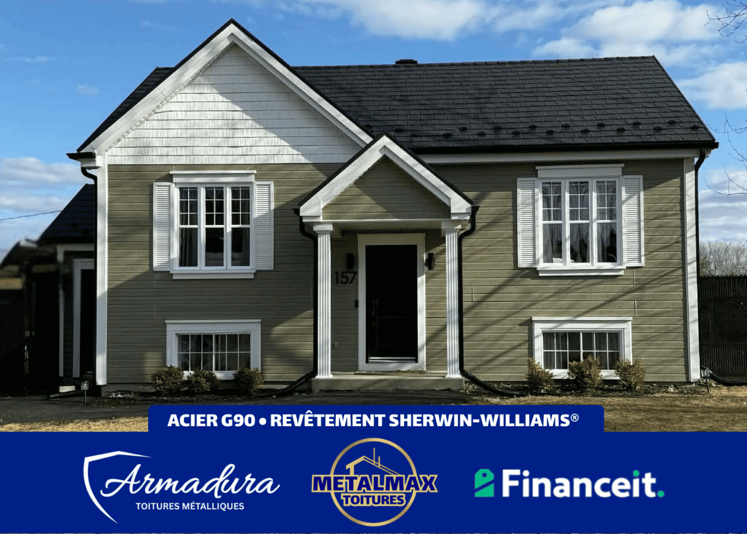 Toiture métallique Armadura™ Kirkland — garantie 50 ans non au prorata MetalMax