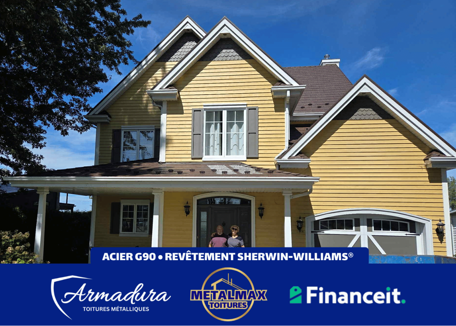 Toiture métallique Armadura™ Beaconsfield — garantie 50 ans non au prorata acier G90 MetalMax