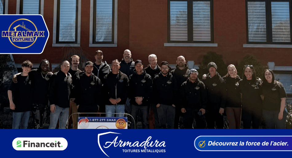 Installation toiture métallique Armadura™ à Mont-Tremblant par MetalMax — acier canadien G90