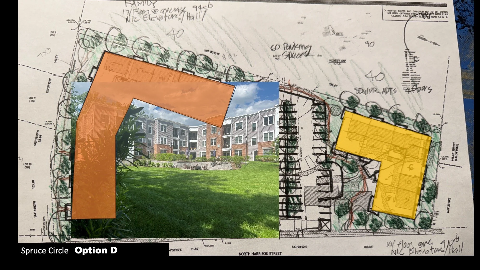 Option D (recreational space)