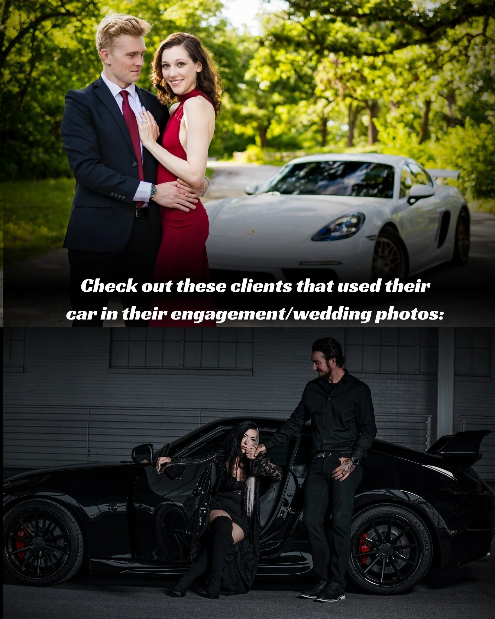 Maybe it&rsquo;s the shine, maybe it&rsquo;s the season&hellip; 💍 Either way, our clients keep getting engaged! We love seeing their cars featured in these unforgettable photoshoots. **Bonus photo of Jane's Mercedes, &quot;Gretchen,&quot; at the end