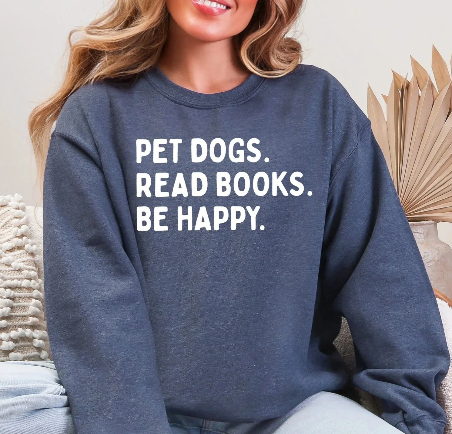 Pet Dogs, Read Books, Be Happy Shirt