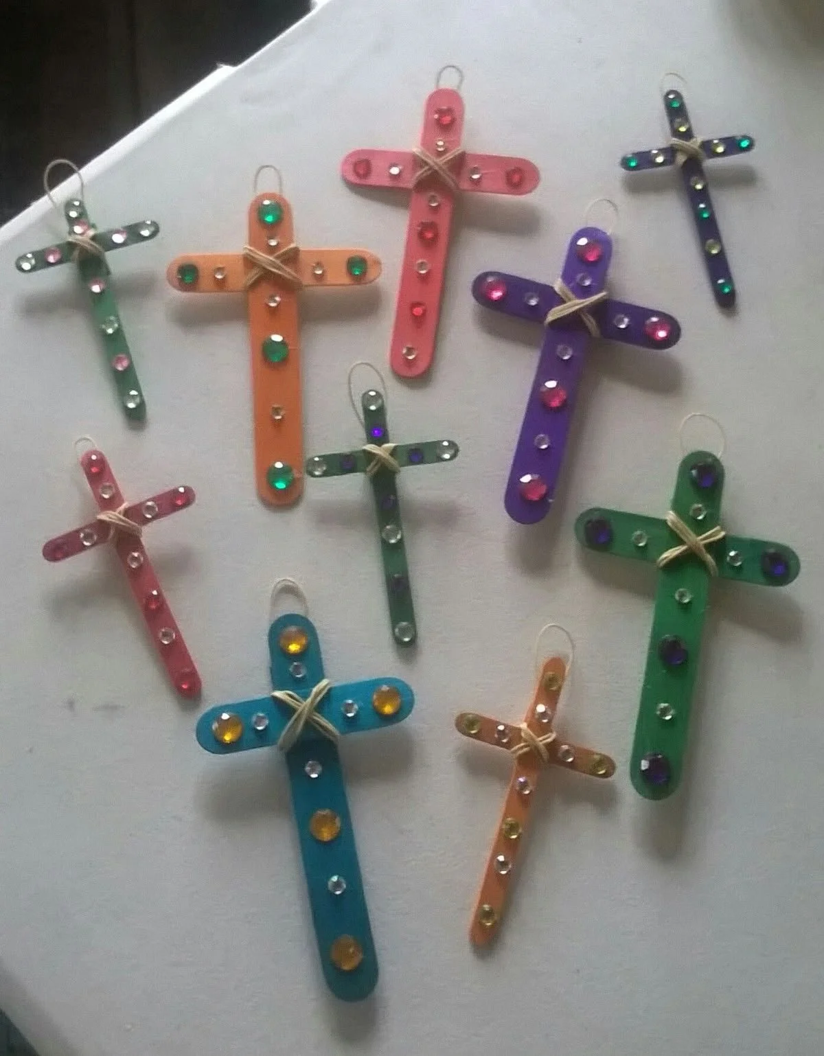 Popsicle Stick Cross Hanger  - 1 hr