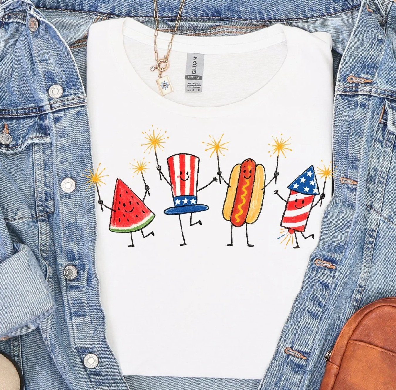 Watermelon, Hotdog, Firework Shirts