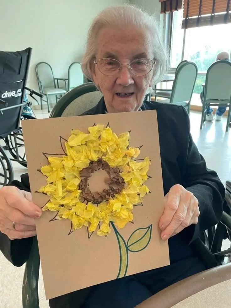 Tissue Paper Flower on Canvas - 1 hr