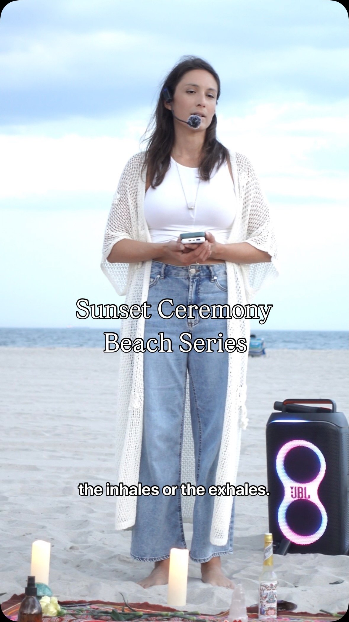 🌅🌬️Sunset Ceremony: A Journey Through Breath at the Beach
Last week, we gathered as the sun set over the ocean—a space to breathe, soften, regulate and come back to what’s most important—you.
These evenings are about slowing dow