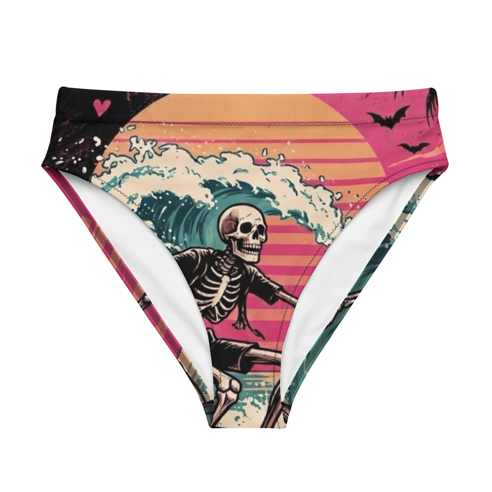 Hot Goth Girl  high-waisted bikini bottom