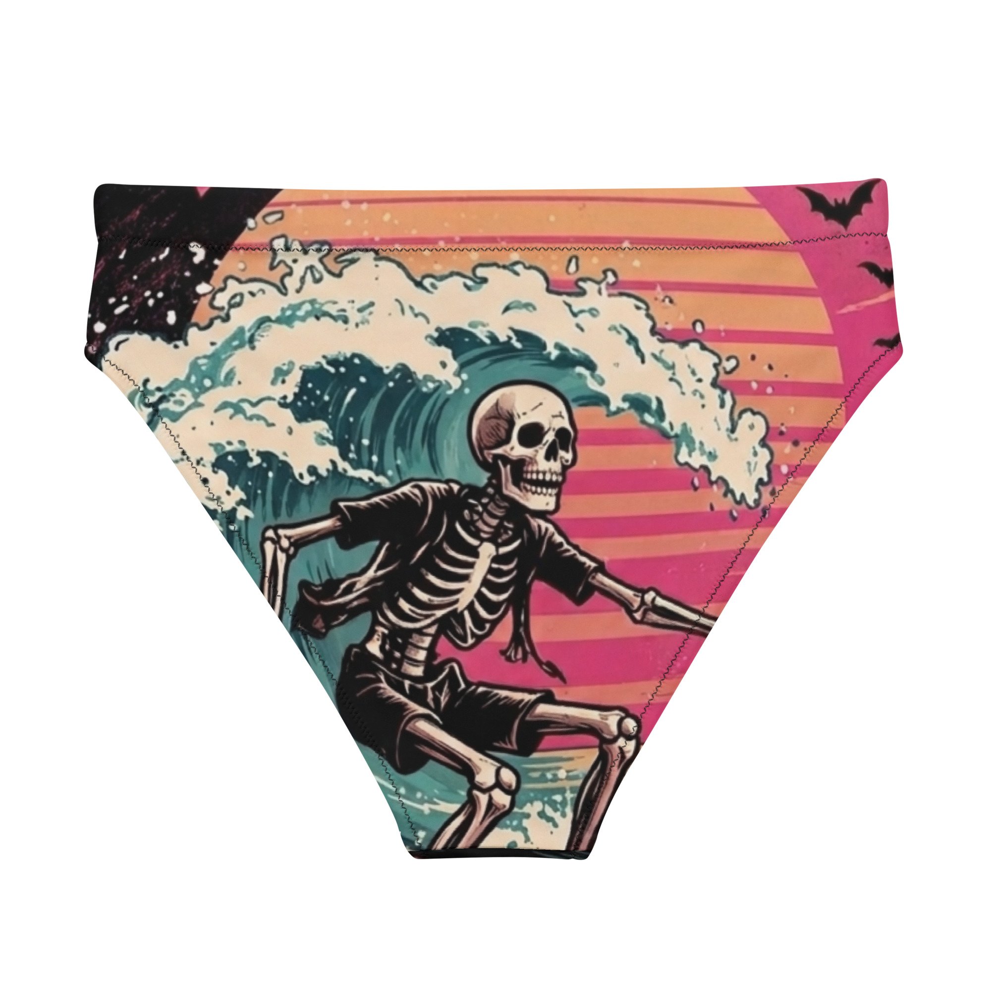 Hot Goth Girl  high-waisted bikini bottom