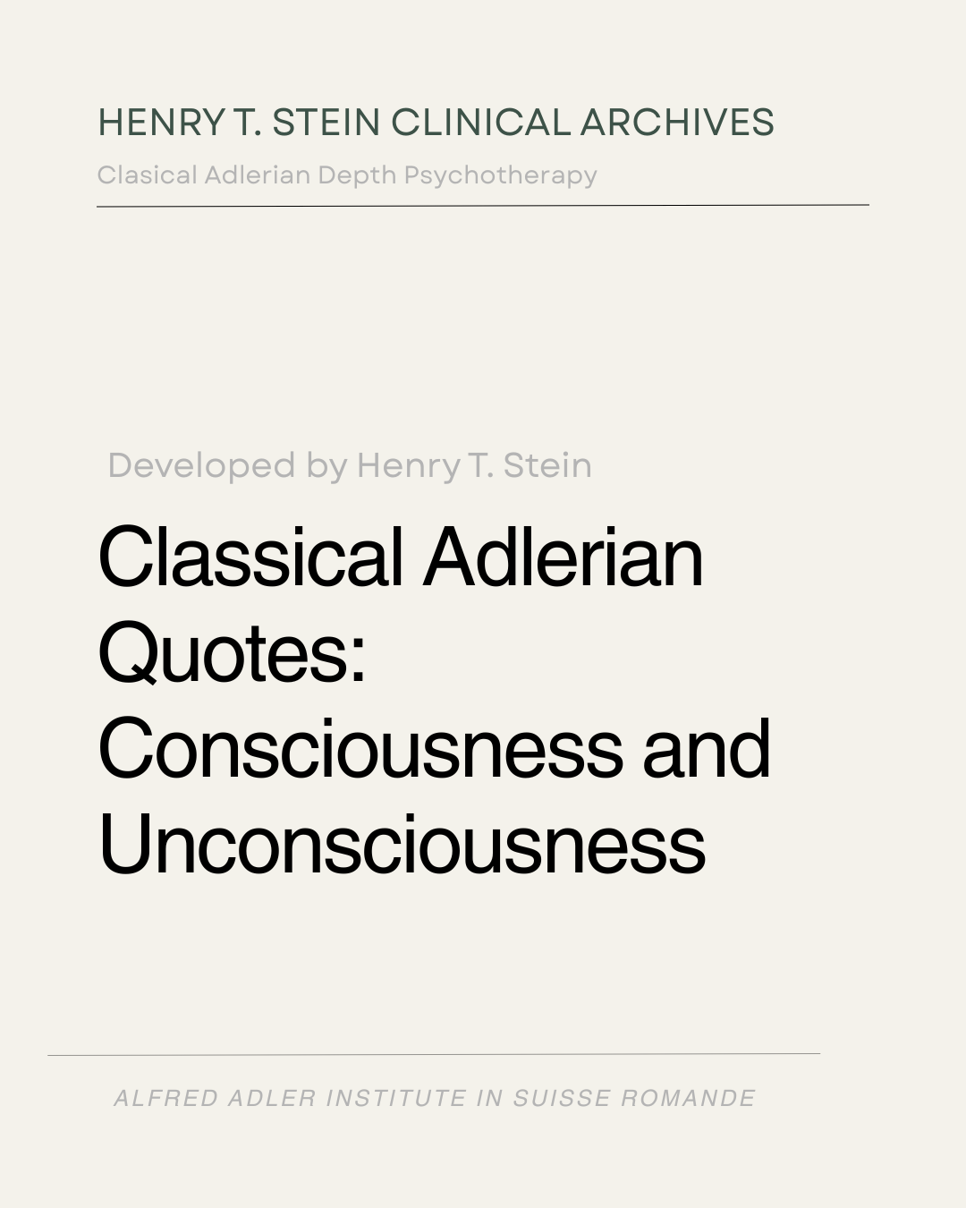 Consciousness and Unconsciousness