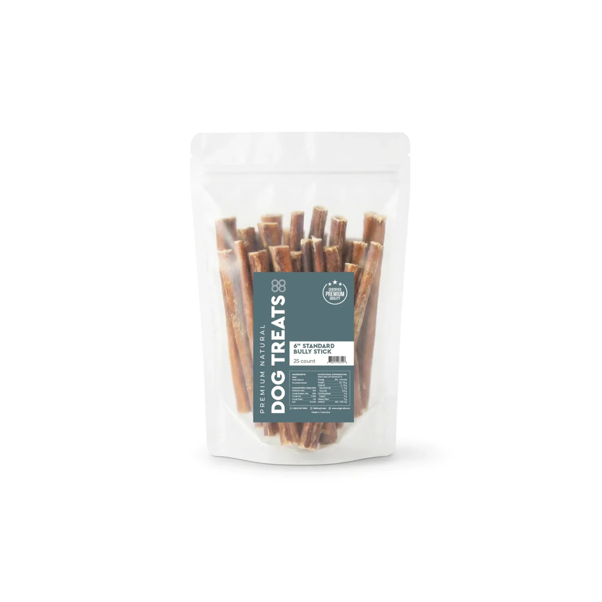 6" Standard Bully Stick (25 Count)