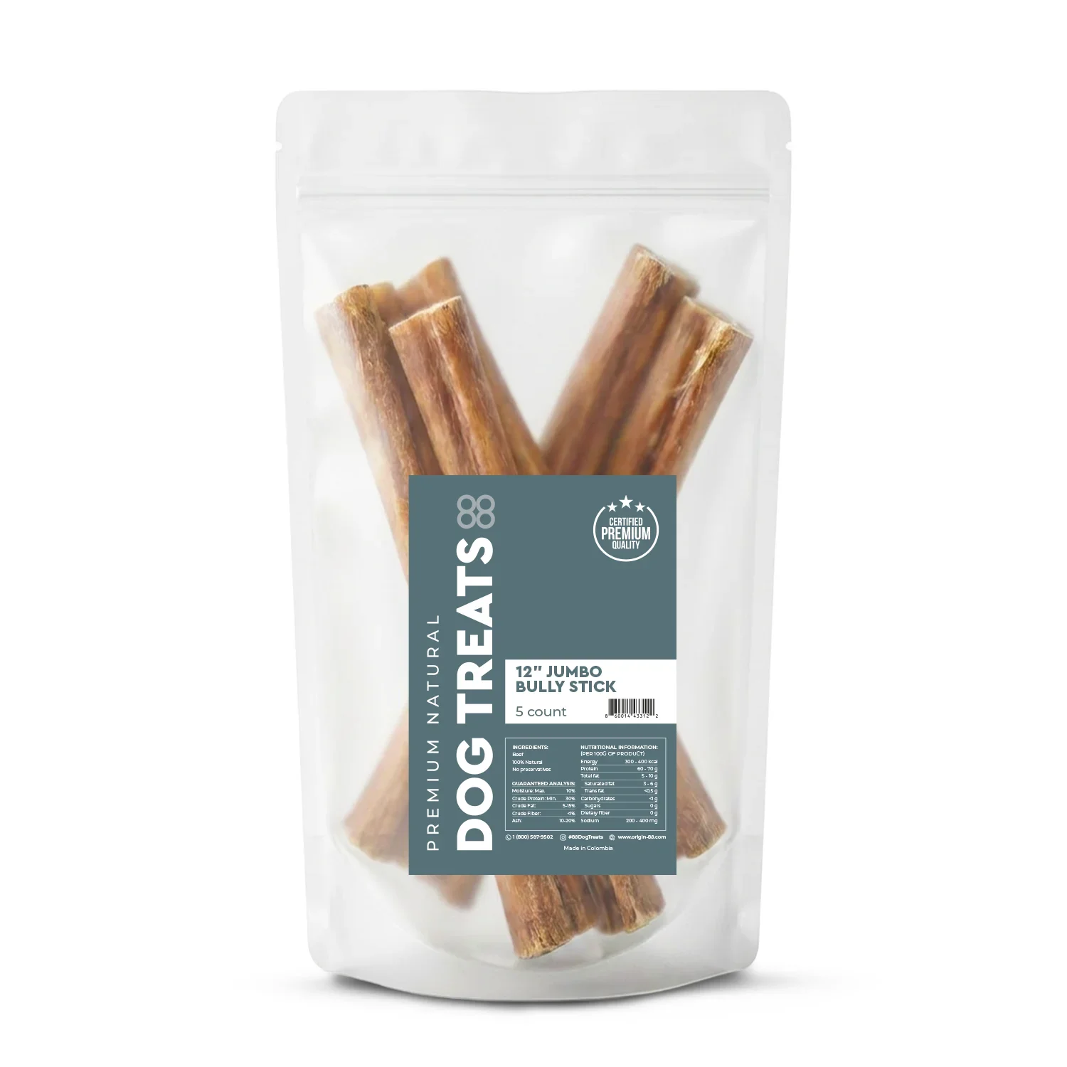 12" Standard Bully Stick (5 Count)