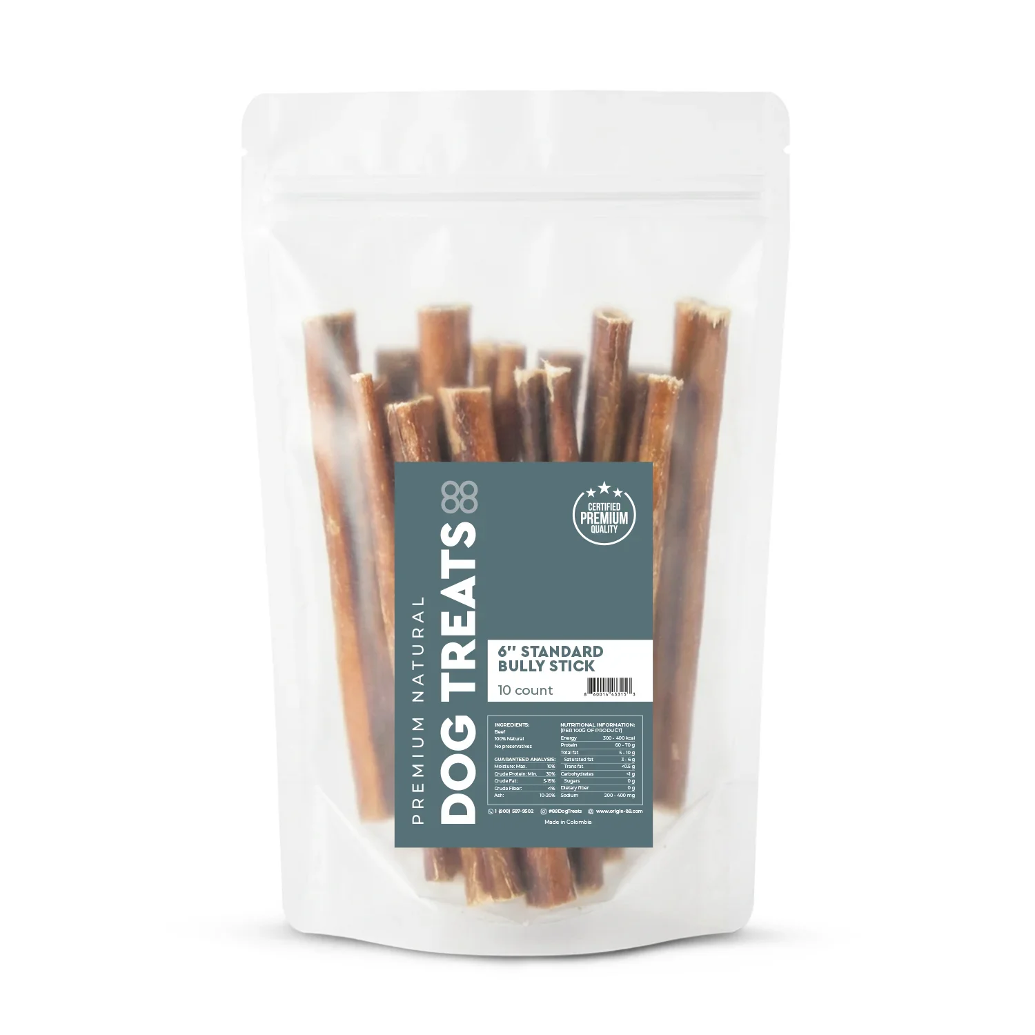 6" Standard Bully Stick (10 Count)