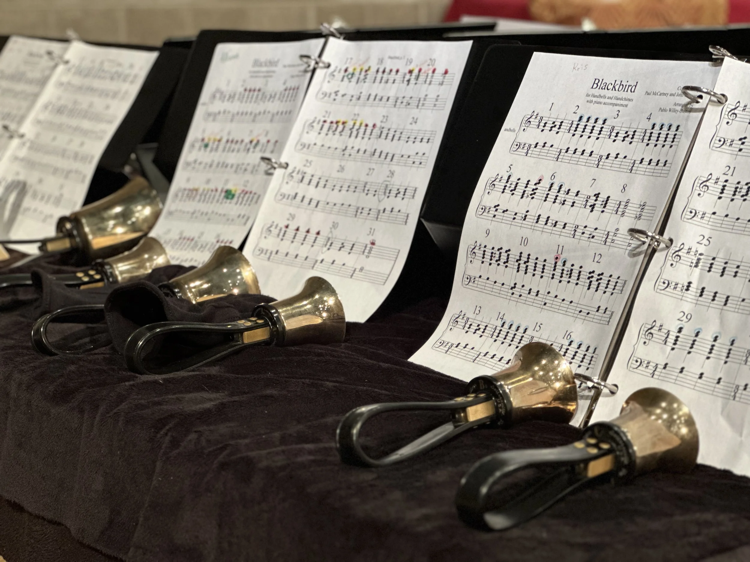 Hand Bell Choir Rehearsal
