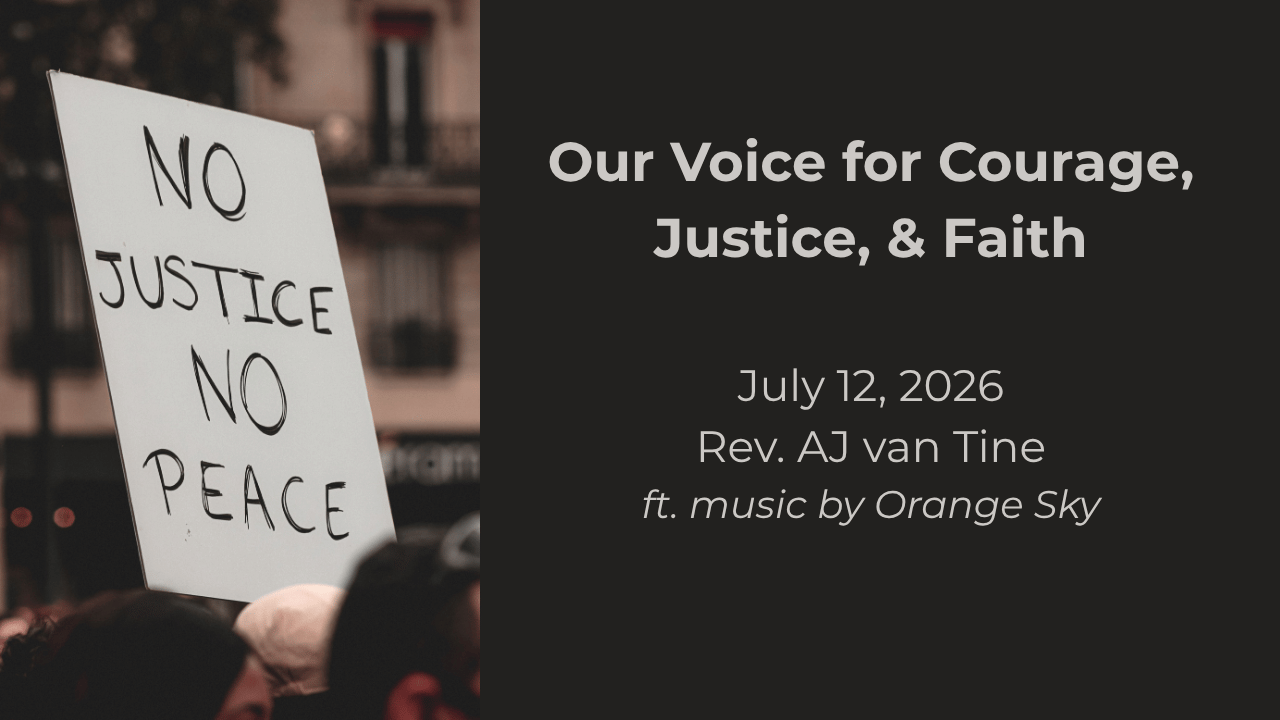 Our Voice for Courage, Justice, and Faith
