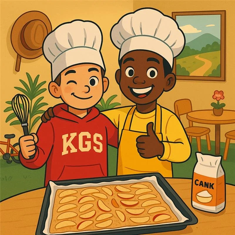 Küchendienst in der Gruppe Gelb – wir kochen gemeinsam!