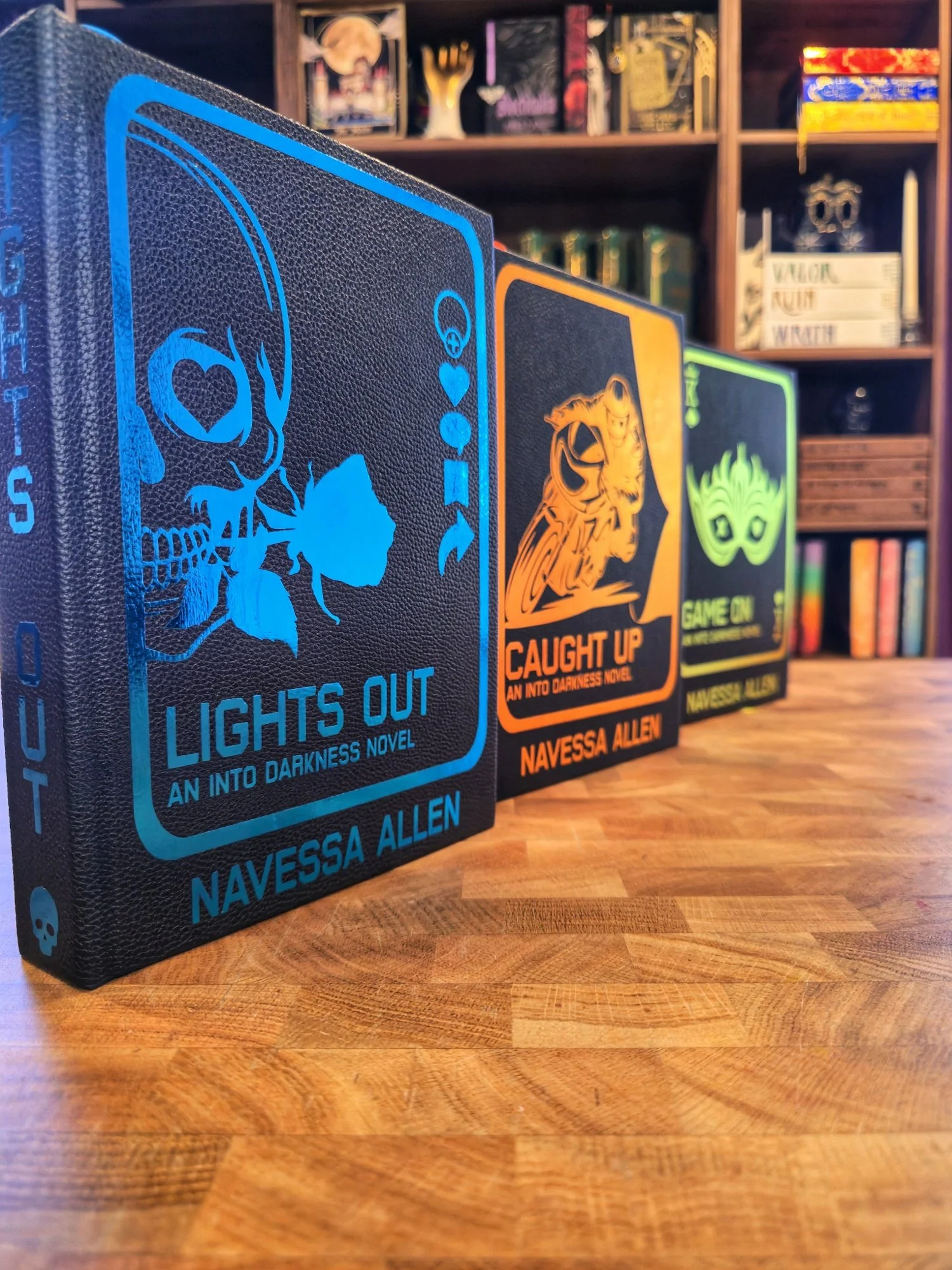 Into Darkness Novels by Navessa Allen (vegan leather)