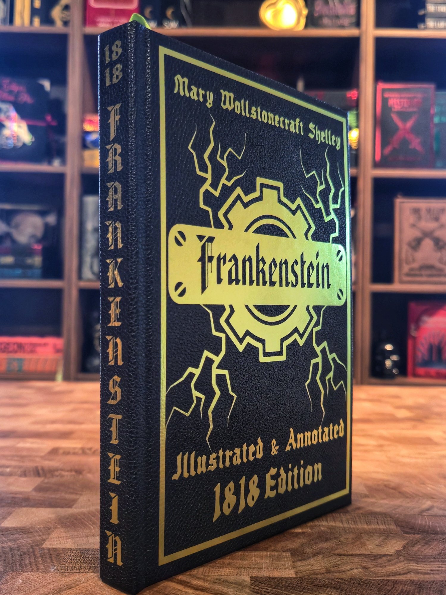 Frankenstein by Mary Shelly (Illustrated 1818 Edition, vegan leather)