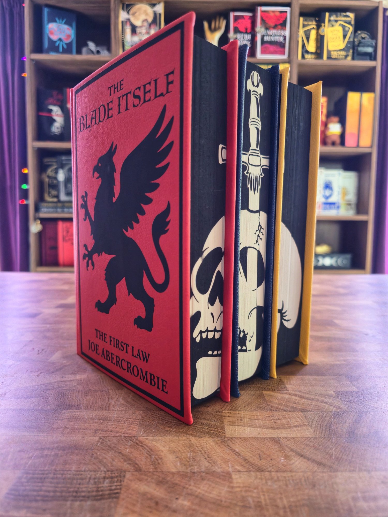 The First Law Trilogy by Joe Abercrombie (vegan leather)