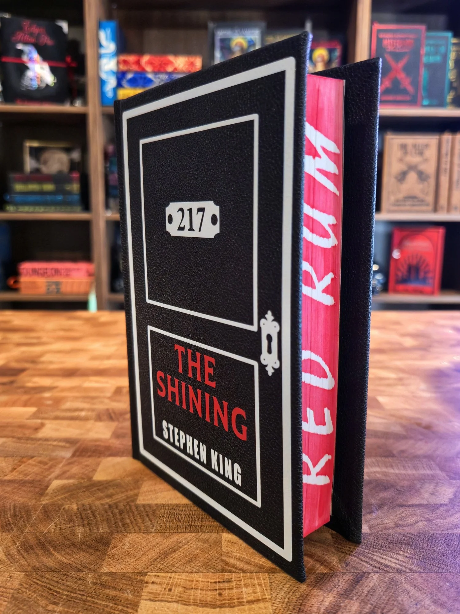 The Shining by Stephen King (vegan leatherbound)
