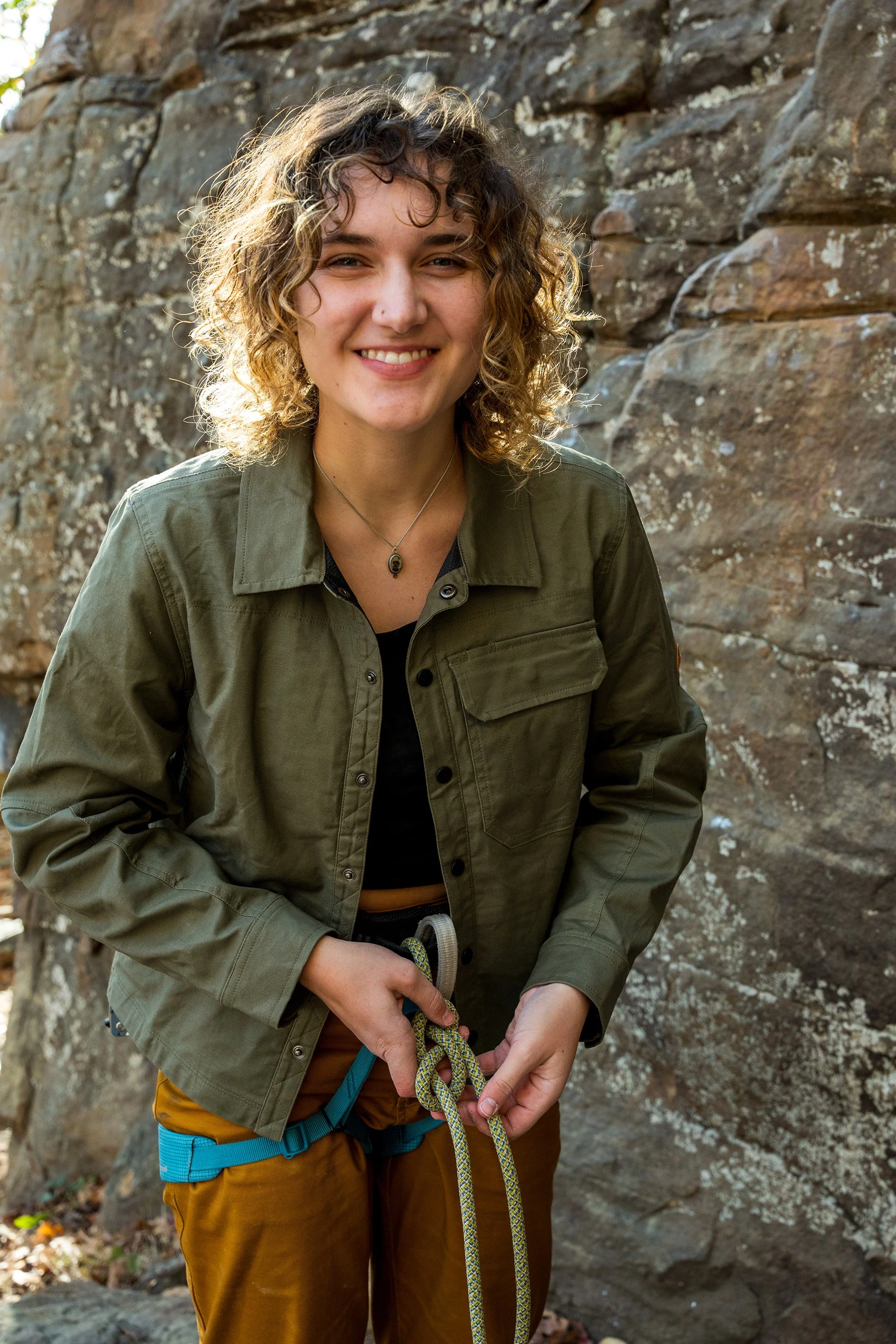 Livsn apparel brand film still, rock climbing lifestyle photography NWA