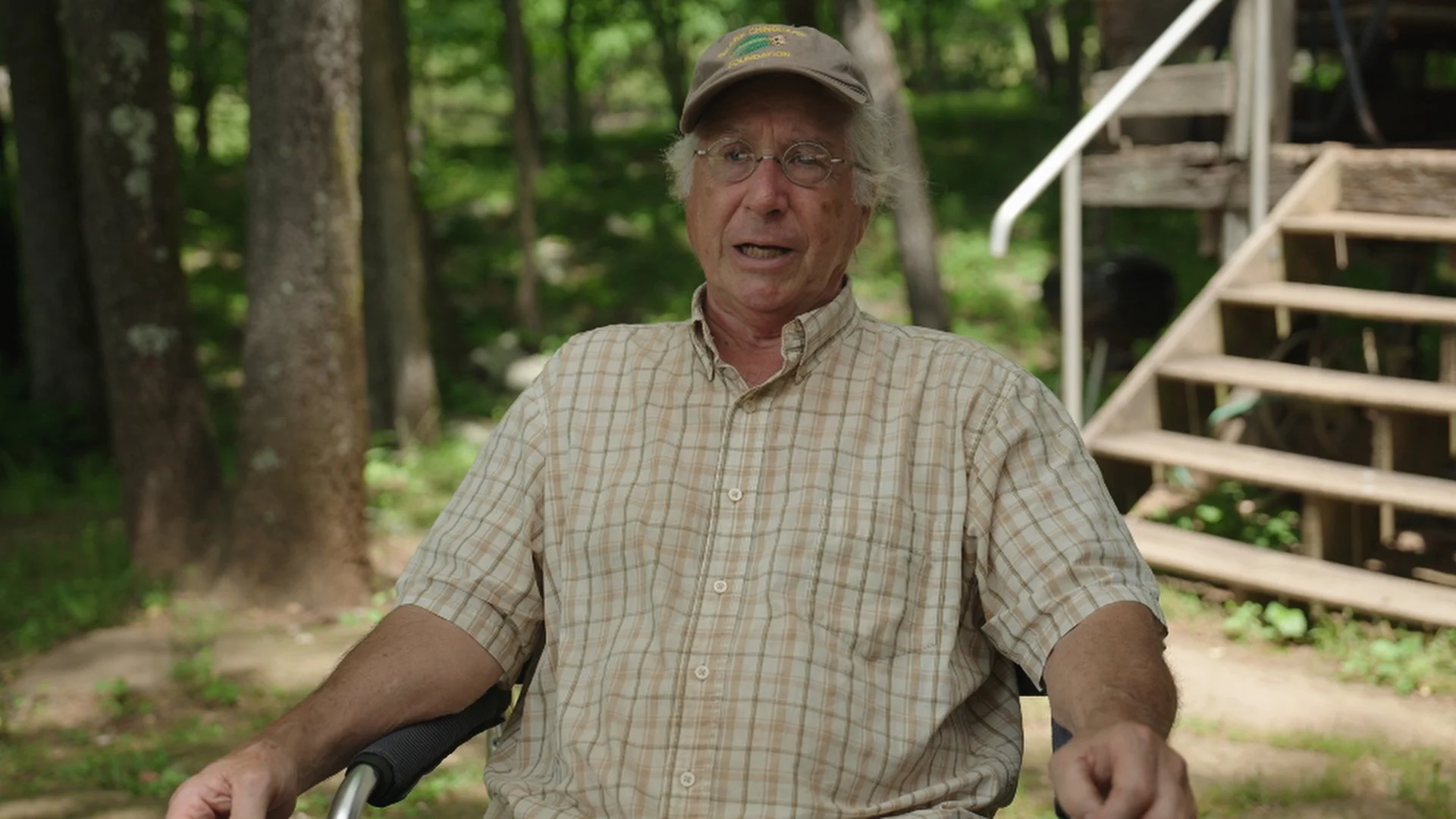 Documentary interview setup, NWA Land Trust film, Sudo Studios Fayetteville