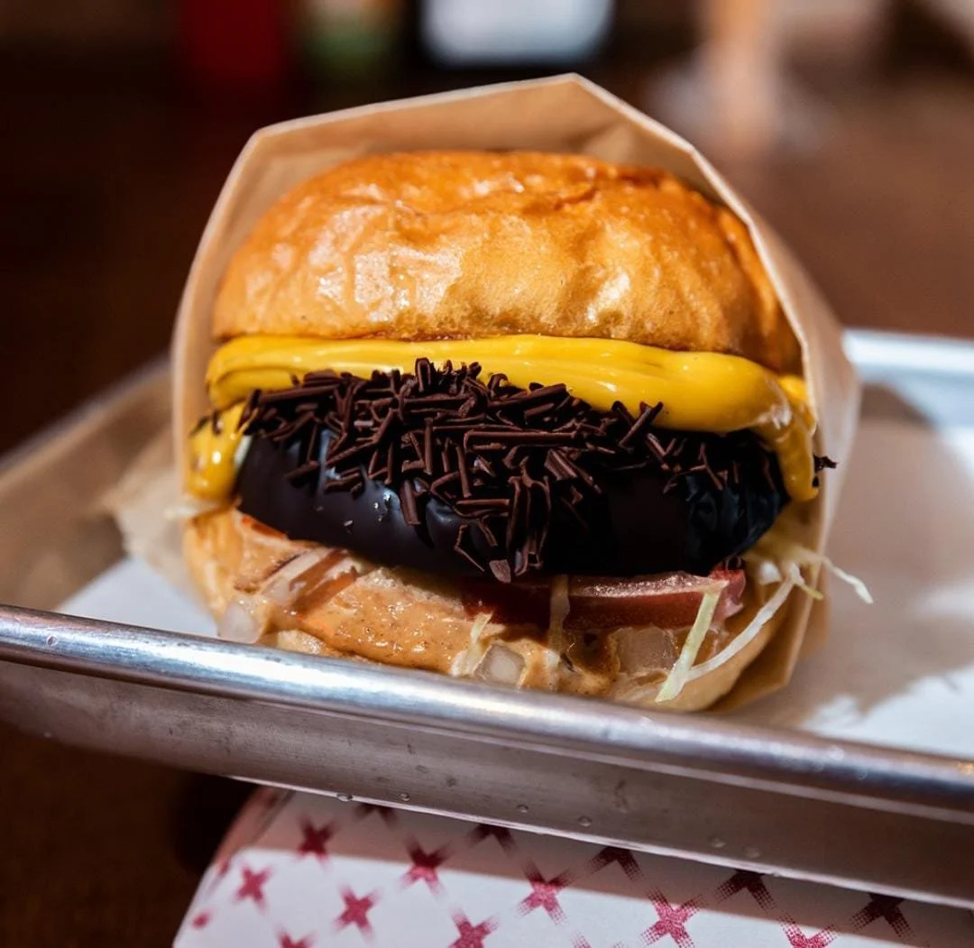 INTRODUCING THE NEW HOLY CHOCOLATE DONUT BURGER – A SWEET & SAVORY MASTERPIECE!