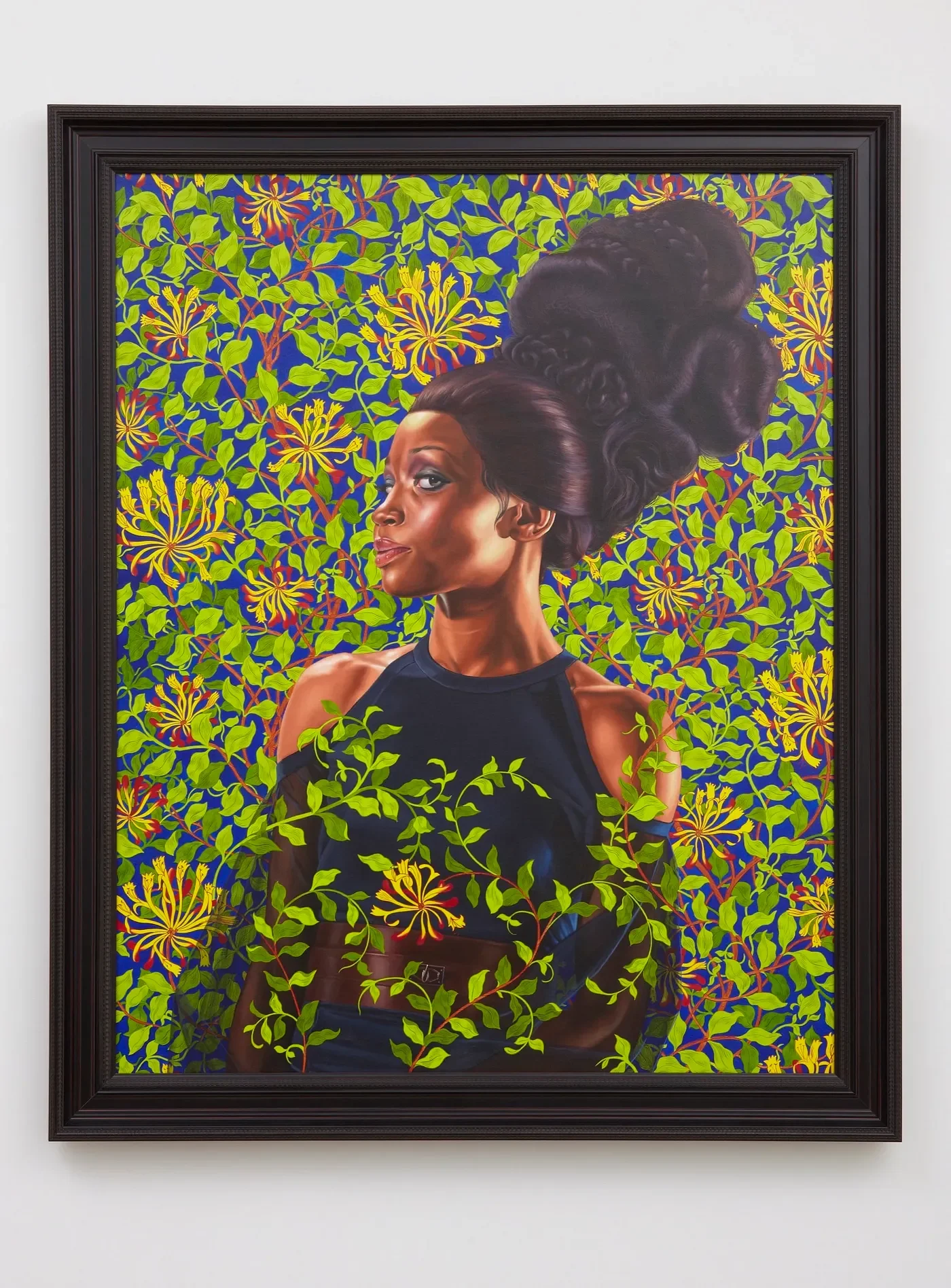 Shantavia Beale II, 2012. Oil on canvas, framed: 68 x 56 inches (172.7 x 142.2 cm) © Kehinde Wiley