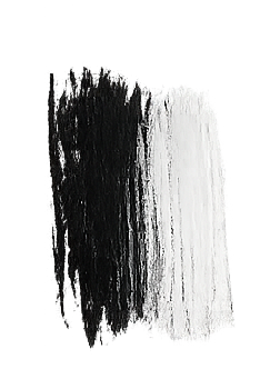 Abstract black and white paint strokes