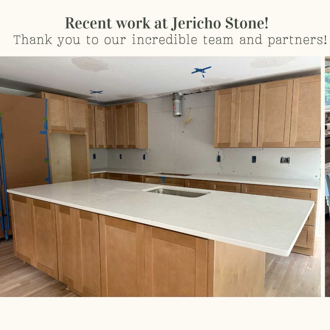 We wanted to highlight some of our recent work at Jericho. Discover new quartz designs as well as unique granite from around the world! 

Contact us to get started on your new project - we work with any size project from basic lvl material to luxury.