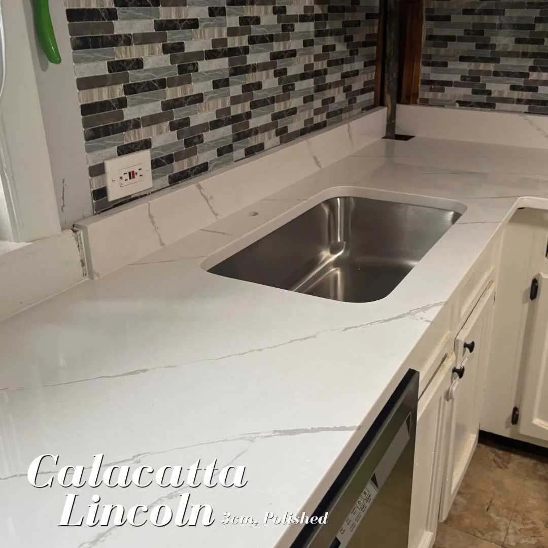 Showcasing this beautiful quartz we&rsquo;ve been using for our clients recently. Its subtle minimalistic grey veins make it an excellent choice for your kitchen. 

Get new countertops before the holidays! Call, email, or visit our website to get sta