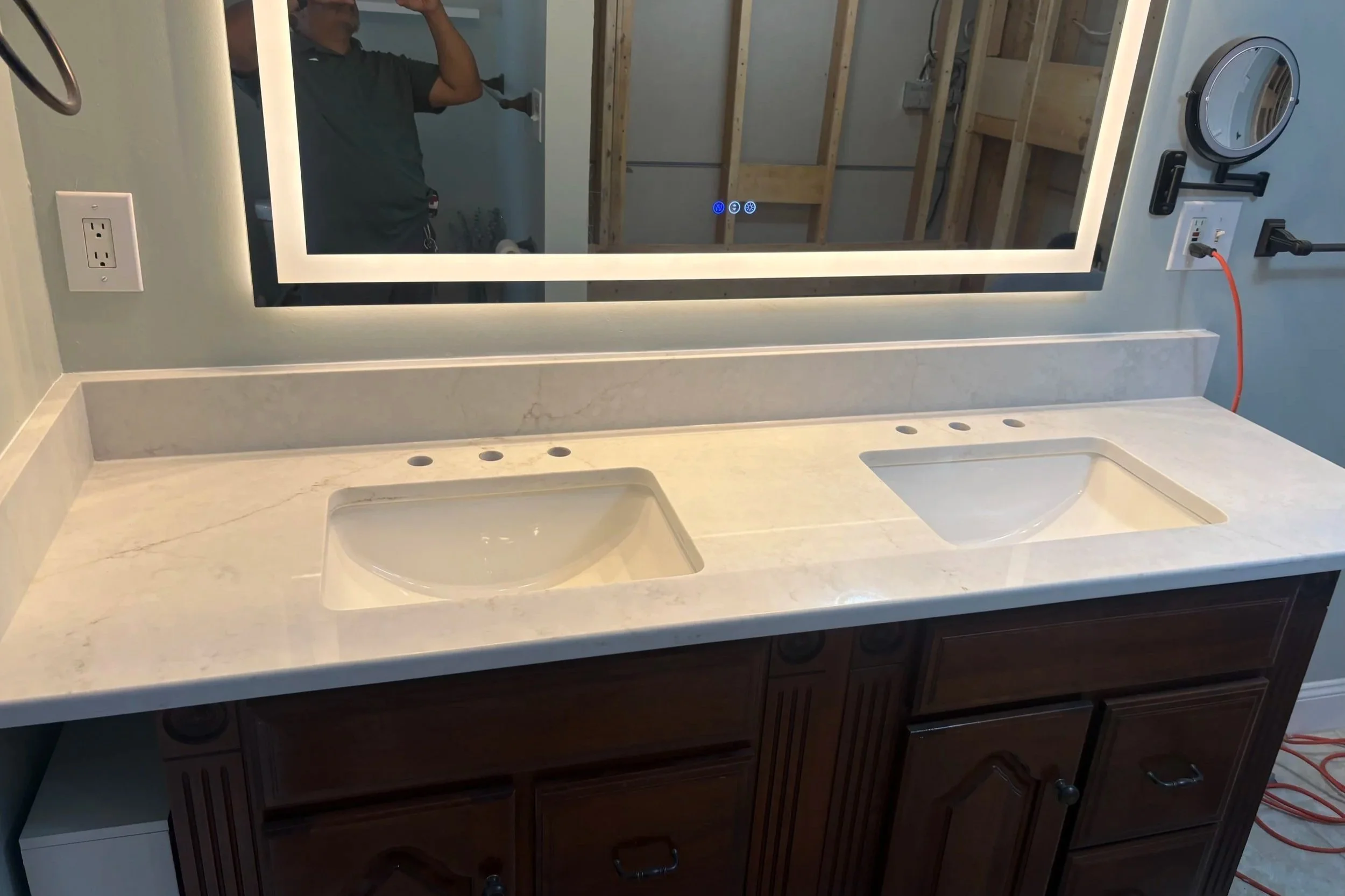 New Quartz vanity 