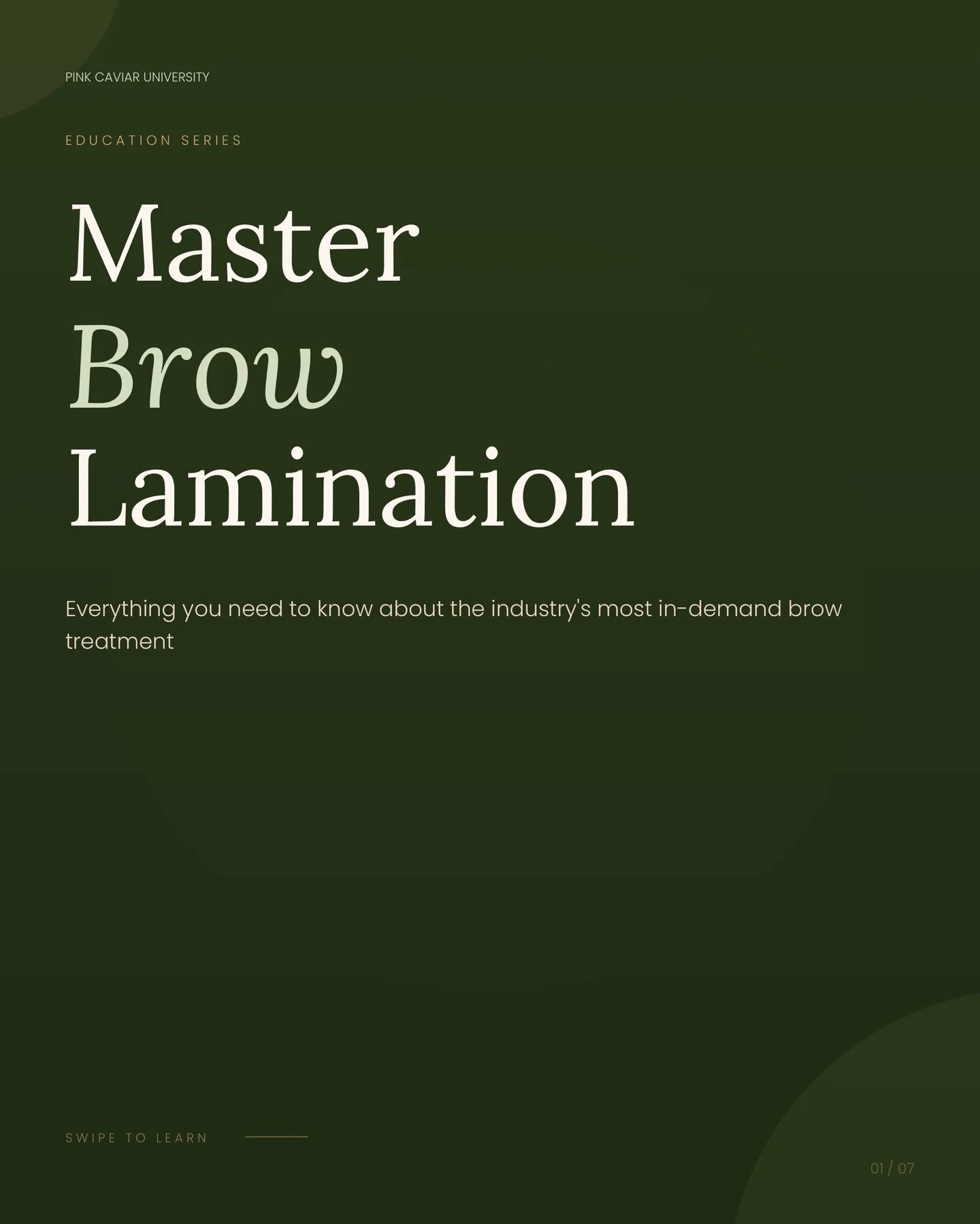 ✨ Fluffy, flawless, full brows &mdash; and YOU can be the one creating them.

Brow Lamination is one of the fastest growing treatments in the beauty industry right now, and our clients can't get enough of it. 👁️

At Pink Caviar University, we teach 