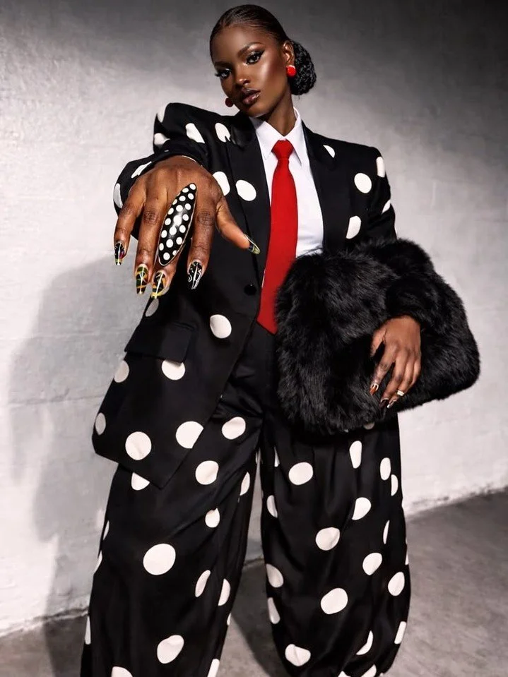 Too bold to blend in. ❤️&zwj;🔥

Polka dots, power moves, and a face card that never declines.
Some girls follow trends&hellip; others walk in and become the moment.

Confidence looks good at every angle ✨

#FashionEditorial #BoldFashion #LuxuryStyle