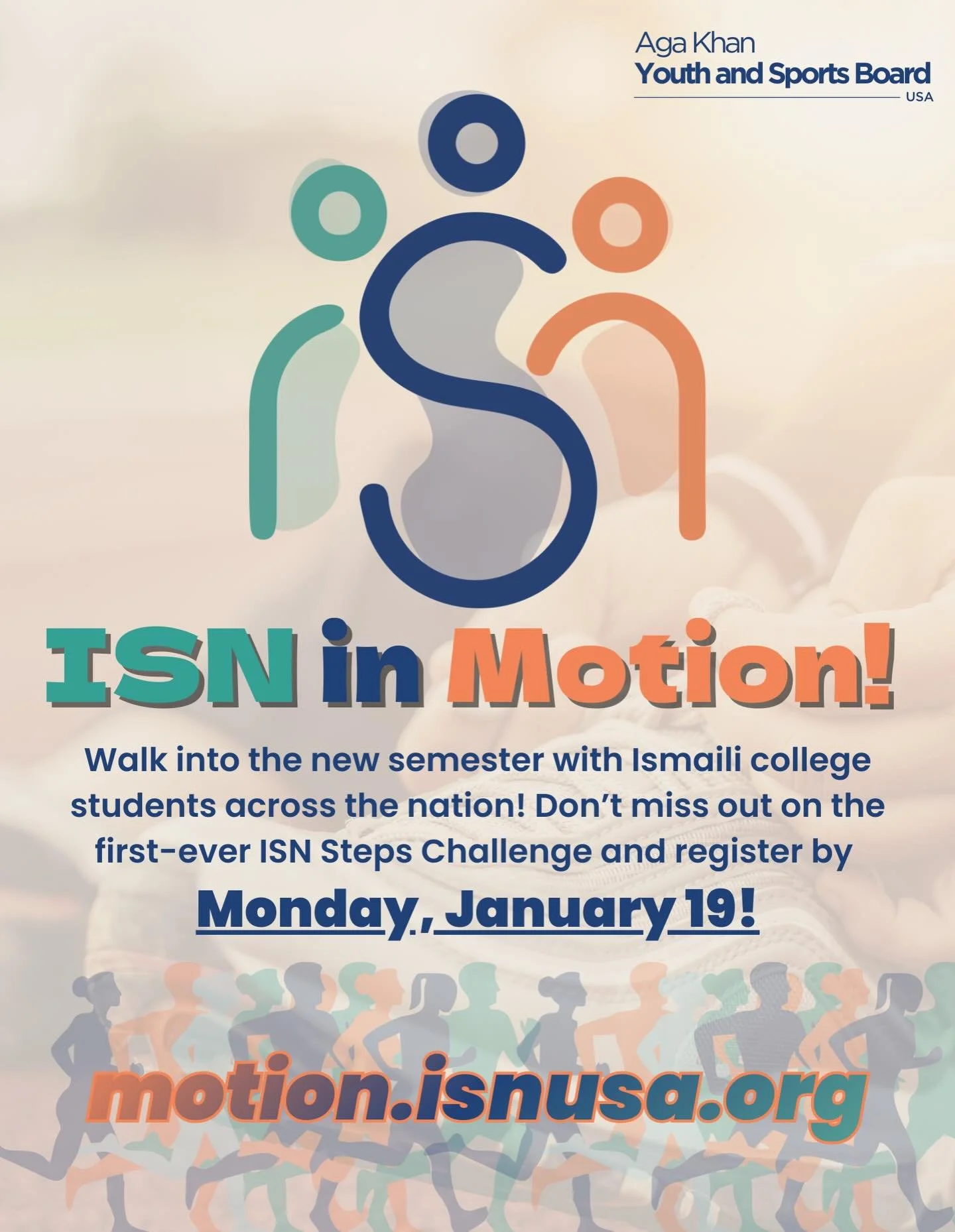 Movement with purpose. ISN in Motion is your reminder that small steps add up - join us and keep the momentum going. Register at the link in bio (tinyurl.com/isn-in-motion) or on our website by January 19th!