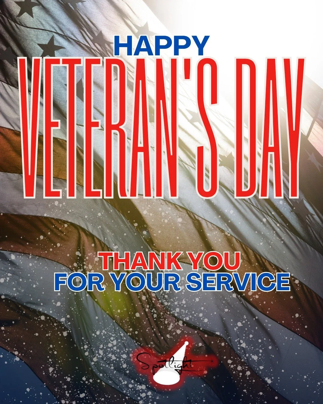 Today, we pause to sincerely thank all who have served our country. Your courage, sacrifice, and dedication do not go unnoticed.

At Spotlight Photo Booths, this appreciation hits close to home &mdash; with veterans in our own families, including Jen
