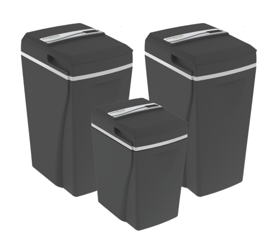 All three of the AquaMaster® PRO water softeners together AMP5000, AMP5100, and AMP5500
