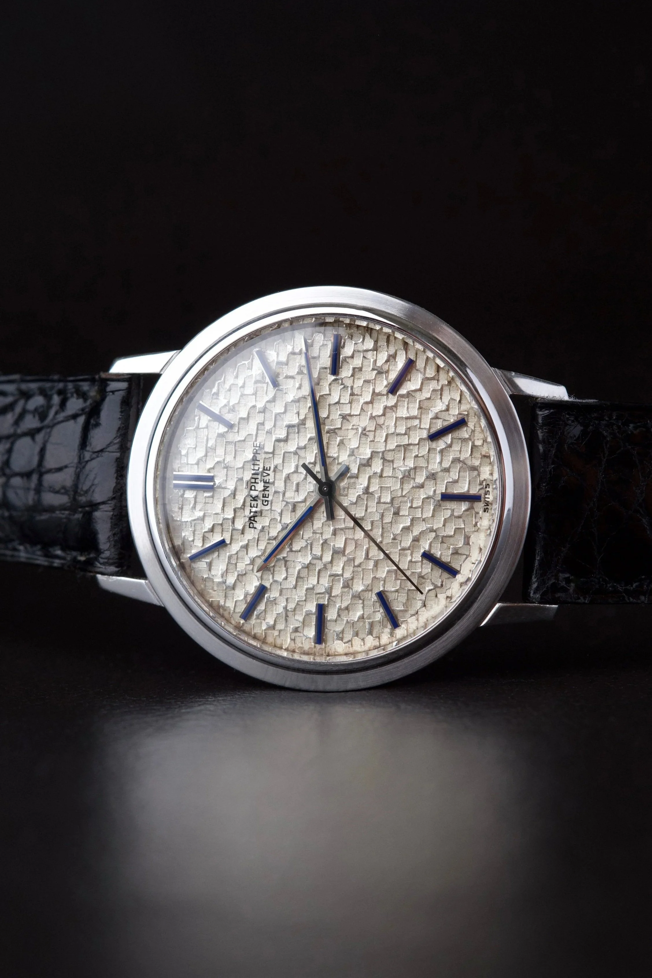 Patek Philippe Calatrava 3569G White Gold Hammered Dial Automatic 1970s
