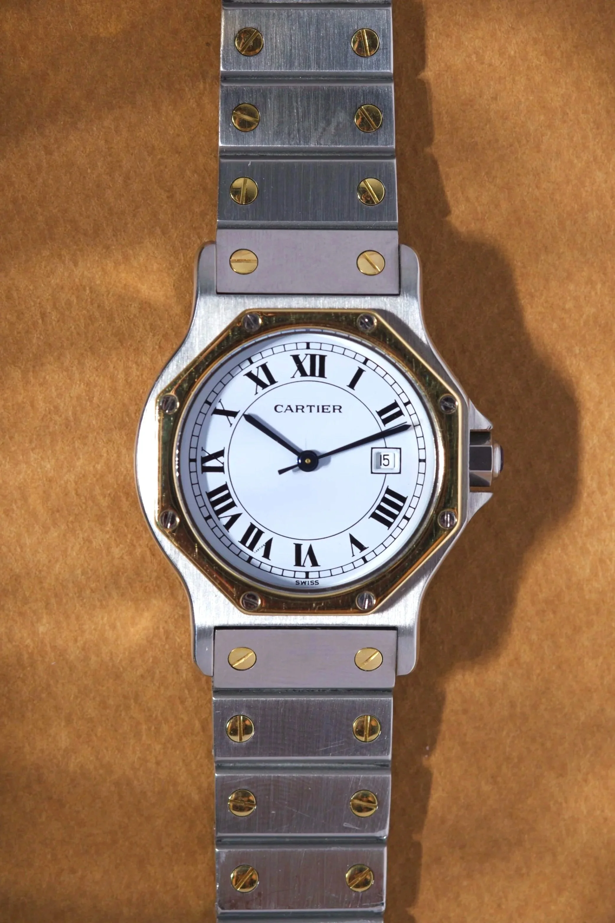 Cartier Santos Vintage Octagon Or Acier Réf. 2966 Automatique 30mm