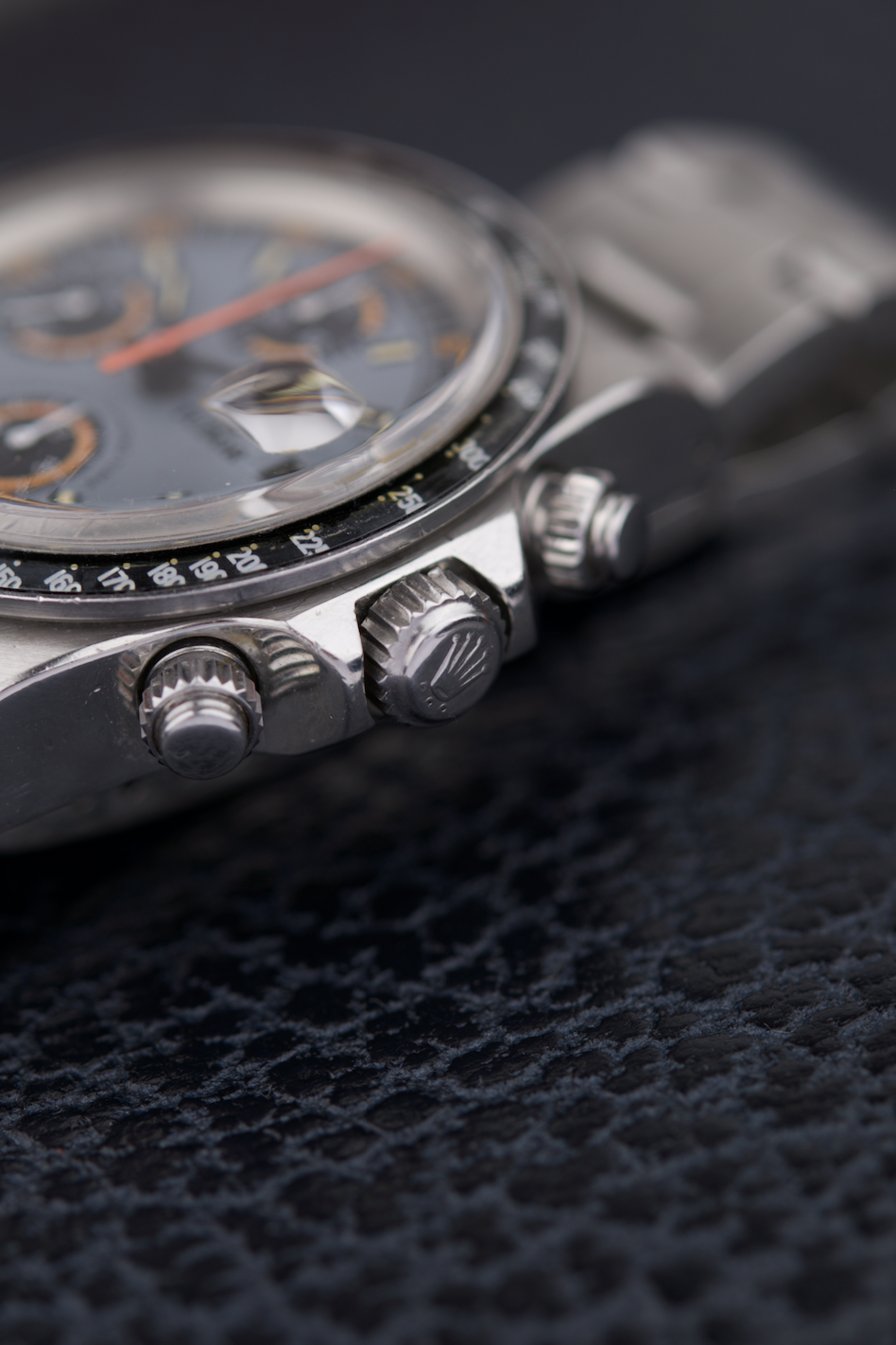 Tudor Big Block 94200 chronographe vintage suisse cadran noir boîtier acier bracelet Oyster