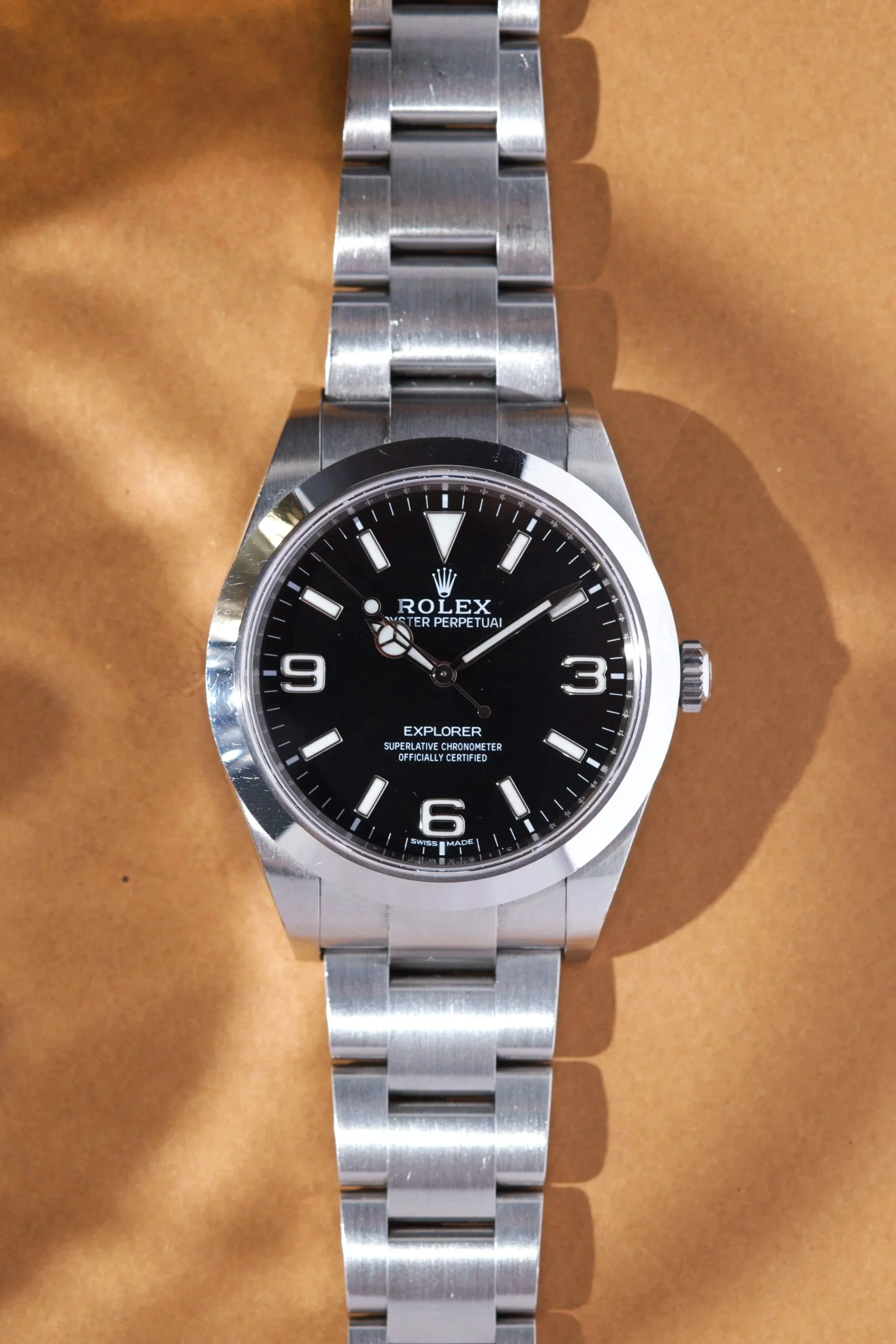 Rolex Explorer I Black Réf. 214270  Acier 39mm Automatique Full set
