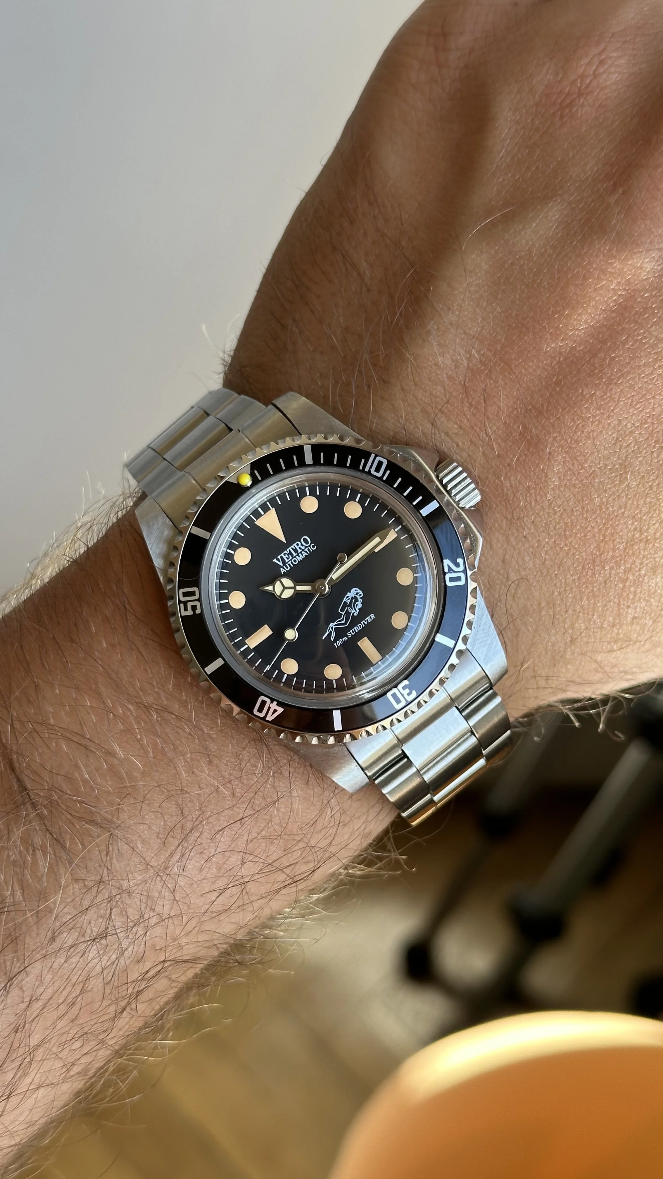 Montre Vetro Submariner vintage hommage milsub 5513 diver automatic Seiko NH35