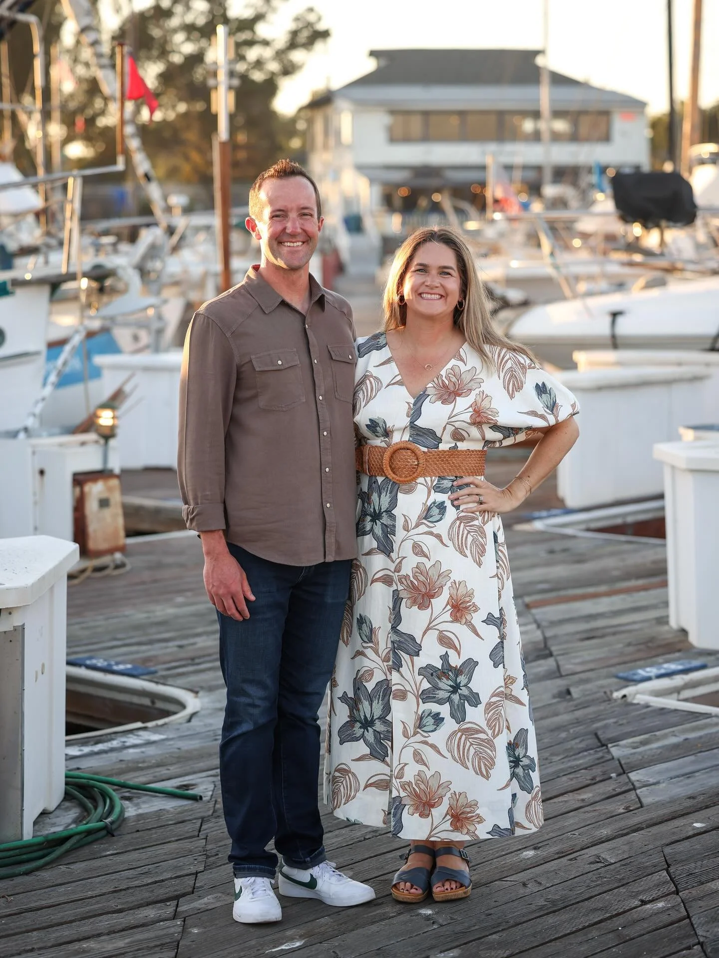 Lilac around town: Scott and Cait (wearing one of my favorite dresses of the summer collection). Looking fabulous you guys! #summerstyle #alldressedup #dress