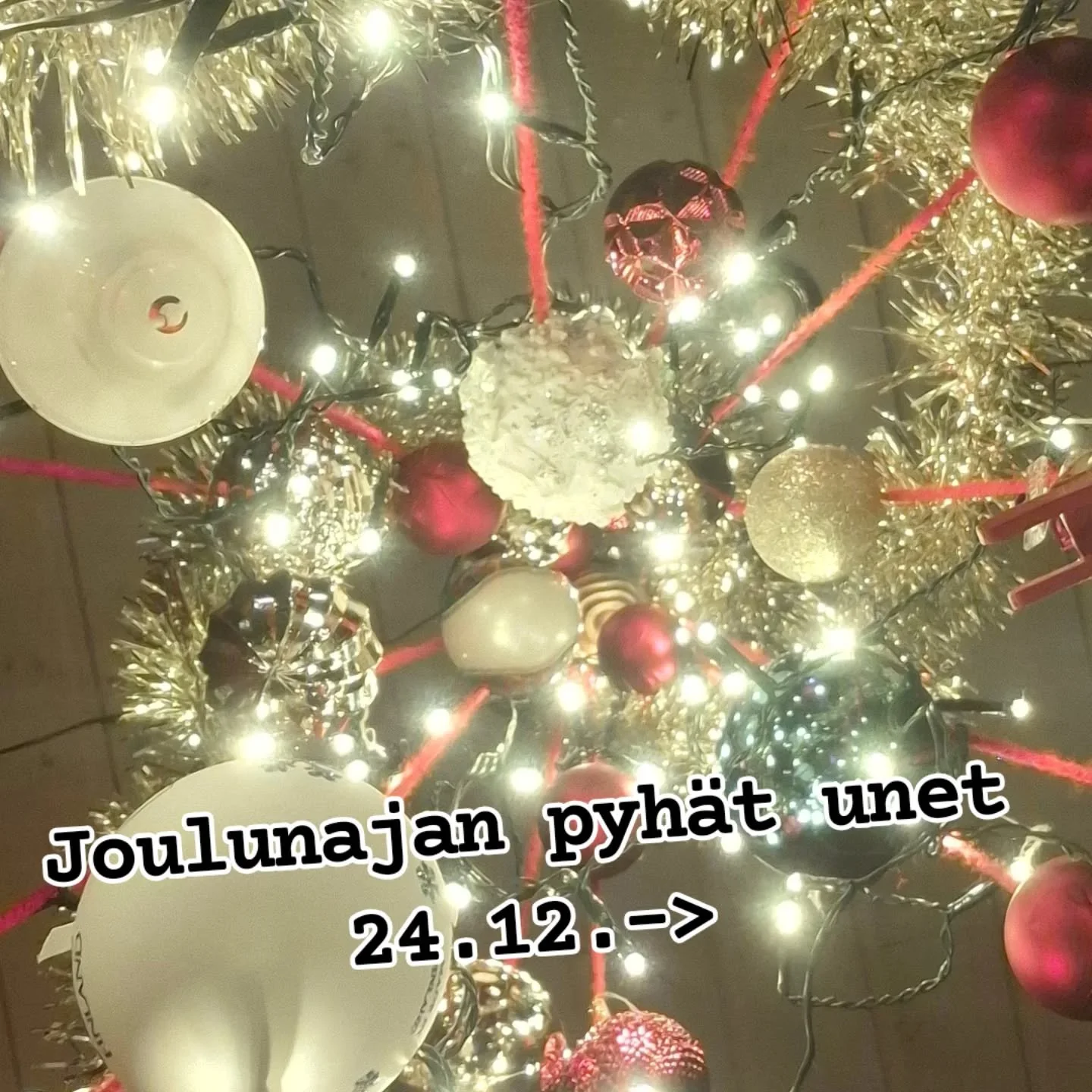 Ihanaa joulunaikaa 💝🎄✨️

Muista kiinnitt&auml;&auml; huomiota seuraavien 12 y&ouml;n uniin.
"Pyh&auml;t unet" kertovat ensi vuoden tapahtumia kuukausi/y&ouml;.

Kirjoita kalenteriin unet muistiin ja tarkkaile vuoden mittaan mit&auml; tapa