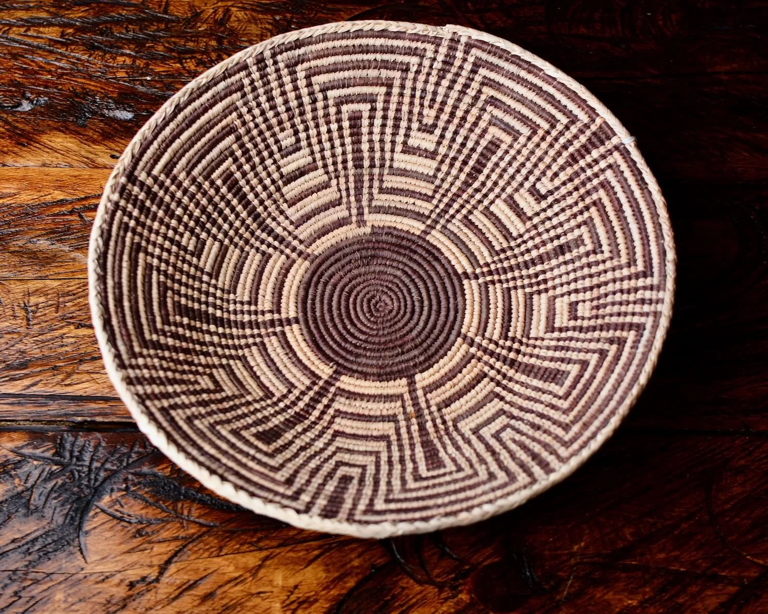 Southwest Style Hand Woven Basket - Four