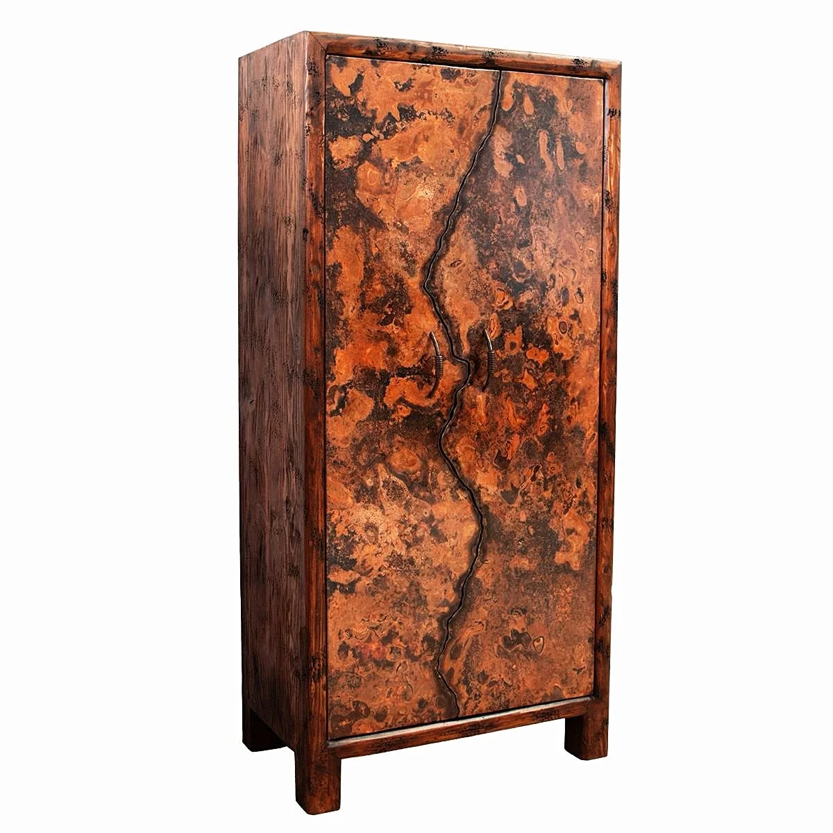 Volcán Copper Wine Cabinet