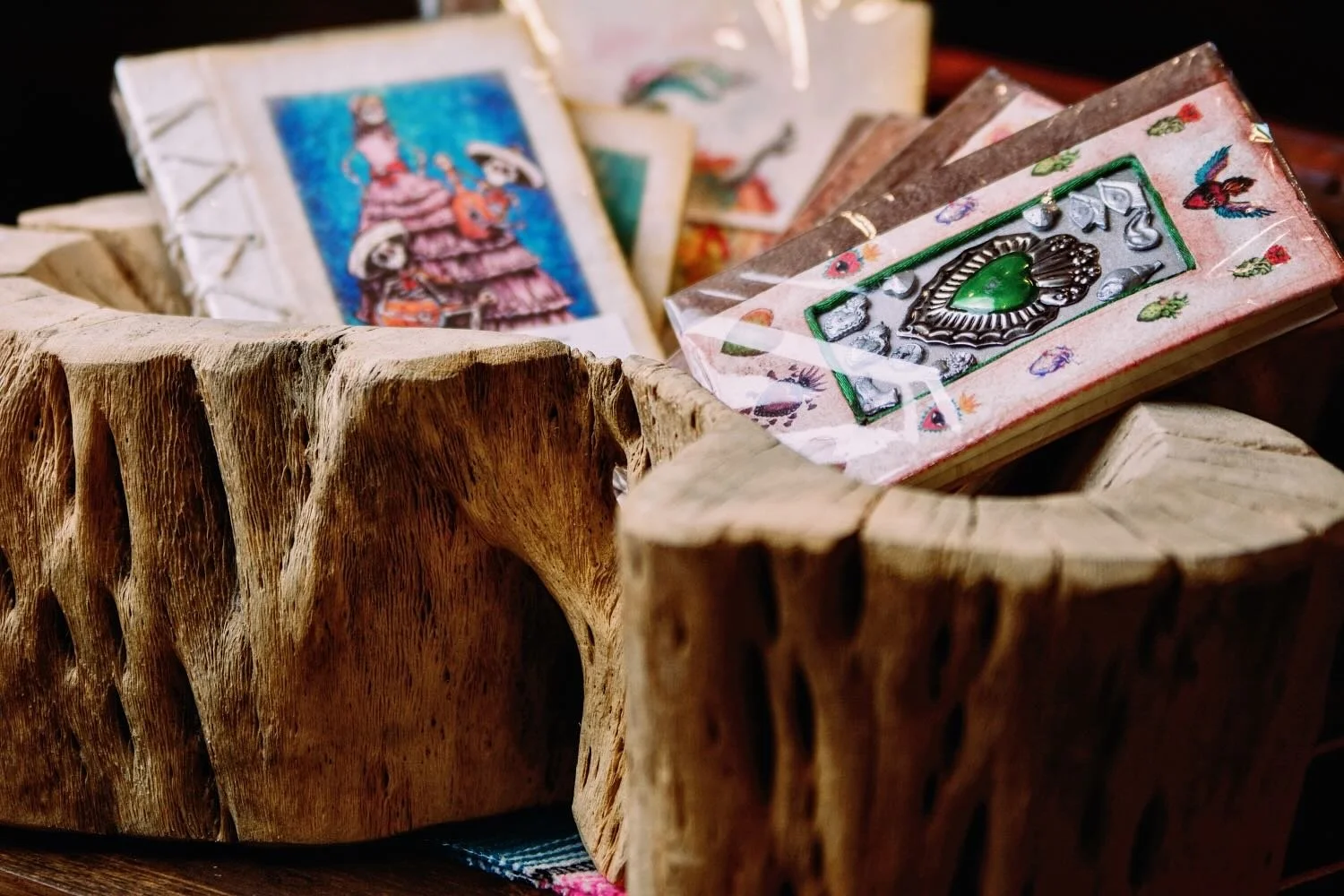 Saguaro Bowl with Amate Books