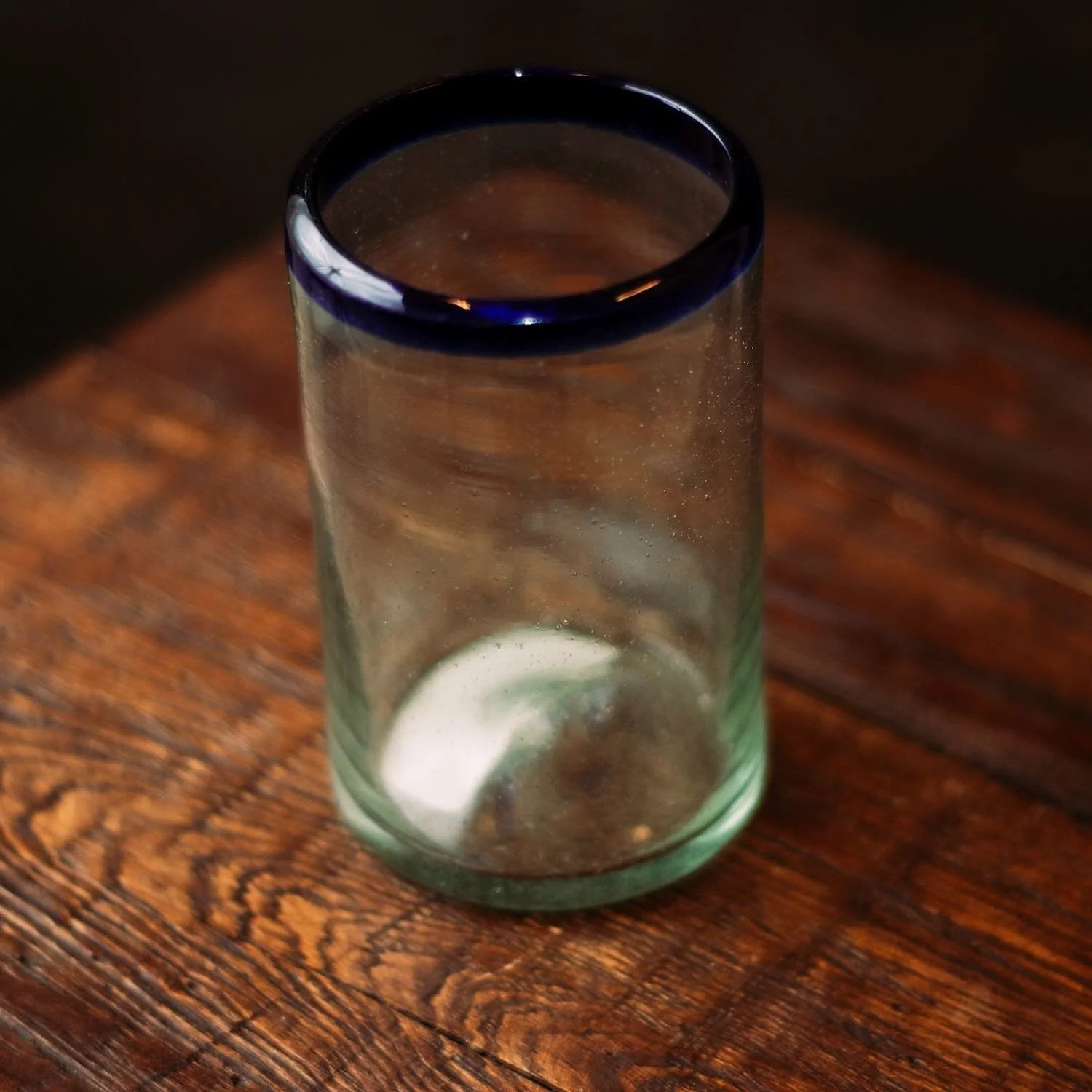 Cantina Tall Glass - Blue Rim